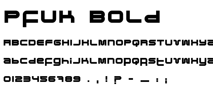 Pfuk Bold font